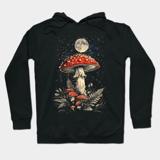 Mushrooms In The Moonlight Hoodie